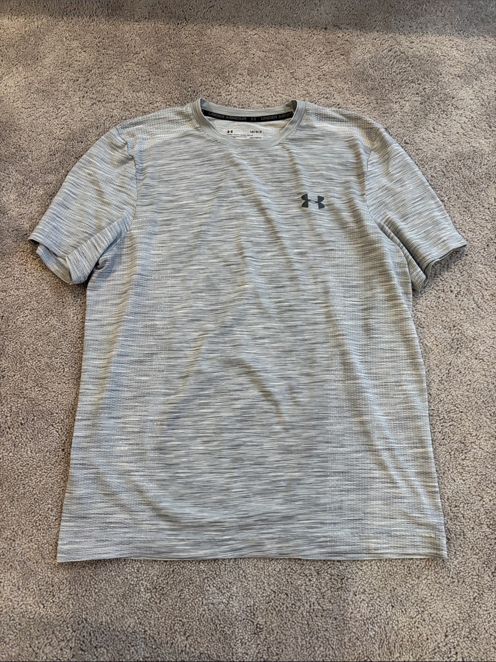 Under Armour Light Gray Heather Short Sleeve Performance Tee